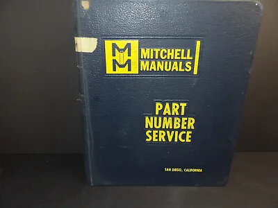 Glenn Mitchell Part Number Service 1960s -70s General Motors Shop Manual • $29