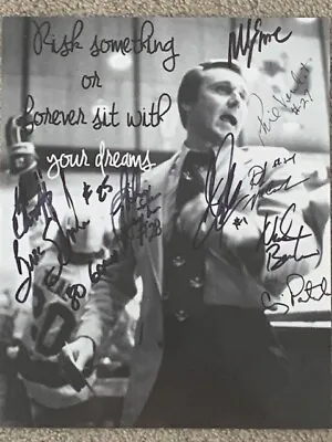 1980 Usa Olympic Hockey Gold Medal 9 Signed 8x10 Herb Brooks Eruzione Schneider! • $165