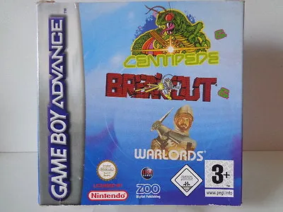 Gameboy Advance Game - Centipede/Break Out / Warlords (Boxed) • $36.34