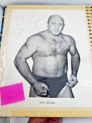 VTG Album Of Wrestlers Rufus JonesGeigelOmar AtlasHarley RaceOrton Sr.etc • $80