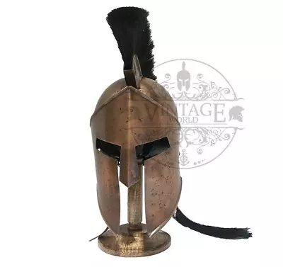 Spartan 300 Helmet King Leonidas Roman Greek Liner Re-enactment Metal GIFT • $84.60