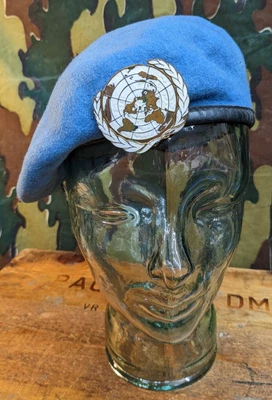 £0.99 • Buy Original British Army UN United Nations Peace Keeper Blue Beret Kosovo Balkans