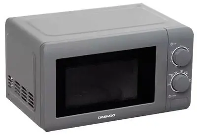 Daewoo Grey 20L 800W Microwave Oven Dial Auto Defrost Caravan Motorhome Grey • £119