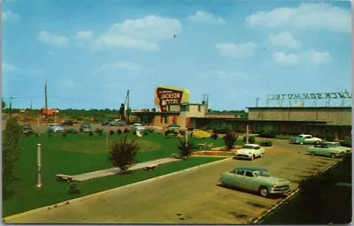 Murfreesboro Tennessee Postcard JACKSON MOTEL & RESTAURANT Dexter Chrome 1960s • $5.60