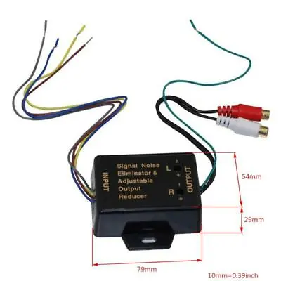 £10.66 • Buy Car Amplifier Bass High Frequency To Low Frequency Converter RCA Level Control