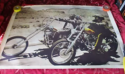 VINTAGE EASY RIDER 1969 MOTORCYCLE CHOPPER POSTER Peter Fonda Dennis Hopper • $49.99