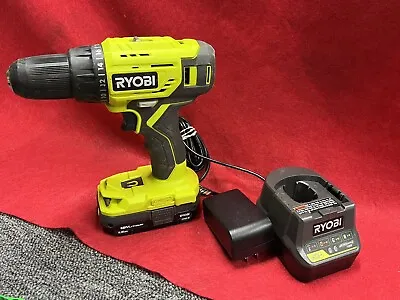 Ryobi P215VN 18-Volt ONE+ Lithium-Ion Cordless 1/2 In. Drill W/ Battery And Char • $29.99