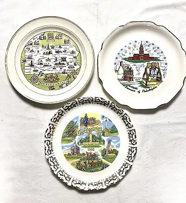 Set Of 3 Vintage Pennsylvania Collectors Plates Souvenir Plates 9  • $29