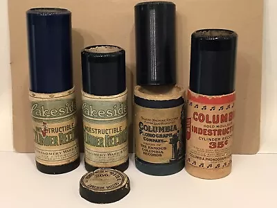 Edison Cylinder Records W Montgomery Ward & Columbia Cases-Only 1 Cover-4songs • $20