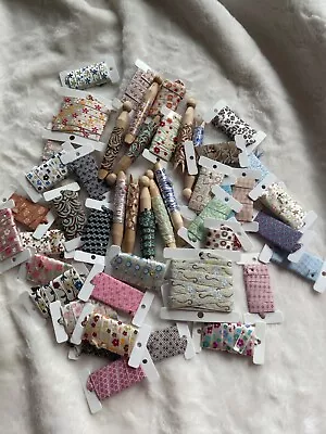 Mixed Lot Of Craft Ribbon - Assorted Different Colors And Sizes - Mostly New • $9.99