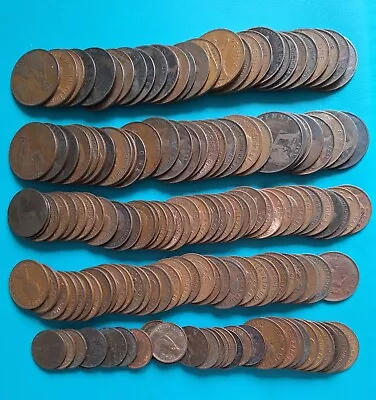 Bulk Job Lot 1Kg Pre-decimal Bronze/Copper Farthing Half Penny Penny Coins • £4.99