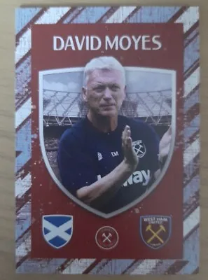 David Moyes Hammers Collectables Trading Card 2022/23 West Ham United & Scotland • £1.49