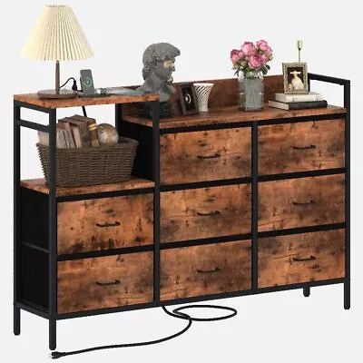 Dresser For Bedroom With Charging Station52'' Long 8 Drawer DresserWide Che... • $162.06