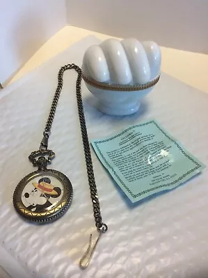 Disney Limited Edition Water Resistant Pocket Watch Mickey Mouse 0163/2500 Japan • $60