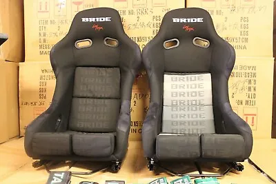 2x Bride VIOS II Fixed Fibreglass Seat Grey Or  FullBlack Car Racing Sport Seats • $815