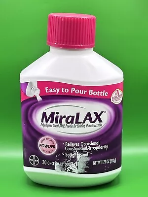 Miralax Osmotic Laxative Unflavored Powder 17.9 Oz • $25.95