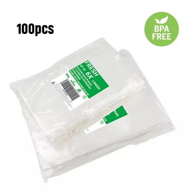 $16.99 • Buy Vacuum Sealer Bags 100 Pint Quart Embossed Food Saver Storage Bags Meal Seal
