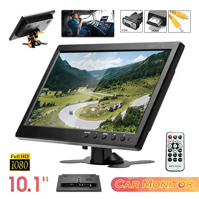 10.1  Security Monitor HD LCD HDMI VGA TFT Display Screen Speaker Remote Control • $78.99