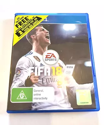 FIFA18 EA SPORTS PLAYSTATION 4 PS4 Video Game PAL SONY PG 2017 Pre-Owned • $7.99