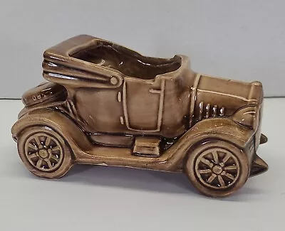 Vintage McCoy Art Pottery Flower Planter Vase Antique Car Convertible 1950s 9  • $30