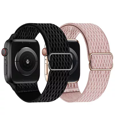$10.99 • Buy 38/40/42/44mm For Apple Watch IWatch Strap Series 7 SE/6/5 Woven Nylon Loop Band