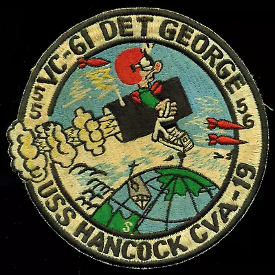 USN VC-61 Det George USS Hancock 1955 1956 Patch S-8 • $25