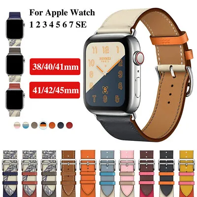$15.52 • Buy Cosy Leather Band For Apple Watch Series 7 6 5 4 3 40/41/42/45mm IWatch Strap