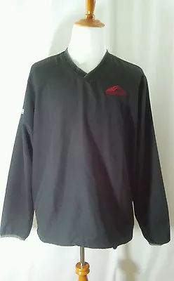 Ashworth Men's Drawstring Polyester Lightweight V Neck Wind Jacket Sz XL • $44.99