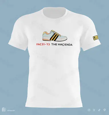 'HACIENDA FAC51' - Factory Madchester Happy Mondays Shoes Adidas Trainers Tshirt • £27.99