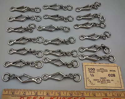 Vintage North & Judd 1/2 Nickel Snaps #028 Lot Of 20 Horse Tack • $25