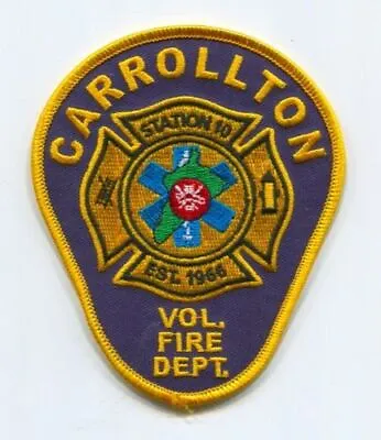 $3.95 • Buy Carrollton Volunteer Fire Department Station 10 Patch Virginia VA