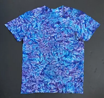 $21.99 • Buy *New* 2XL - Sm Handmade Tie Dye, Blue Raspberry Cruncht Crinkle, Crew Or V-Neck