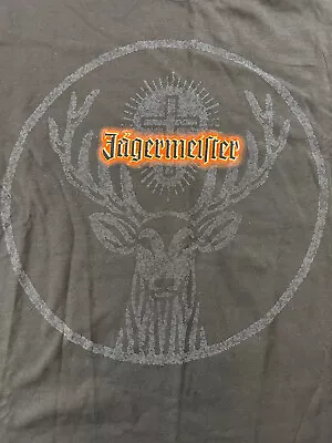 Vintage Jägermeilter Logo T-shirt Black Size Large U.S T’S 707 • $24.97