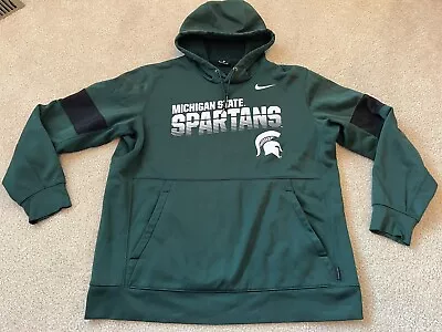 Nike Dri Fit OnField Apparel Michigan State Hooded Sweatshirt XL • $23