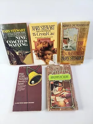 VIntage Paper Books Lot Of 5 - Mary Stewart And Dorothy L. Sayers • $24.99