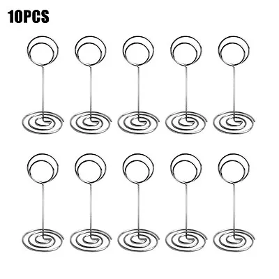 10/20 Photo Holder Stands Heart Table Number Wedding Place Card Paper Menu Clips • £6.88