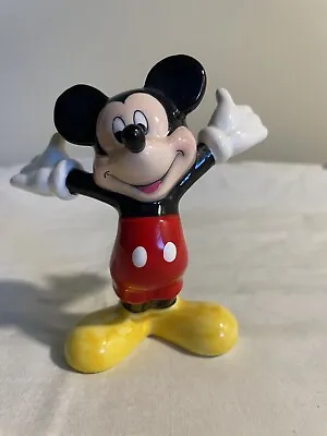 Vtg  Enesco Disney Mickey & Co. Mickey Mouse 4  Standing Ceramic Figurine • $9.99