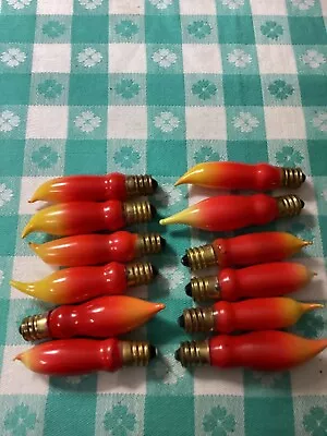 Vintage One Dozen C-7 Base Flame Bulbs Tested / Working • $0.99