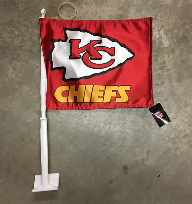 NFL Two Sided Car Flag Oakland/Las Vegas Raiders Kansas City Chiefs 11x14 • $15.99