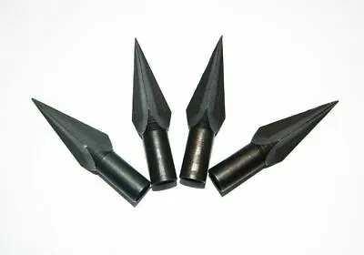 6Pcs Archery Arrowheads Tips Medieval Metal For DIY Wooden Arrow Outdoor Hunting • $14.25