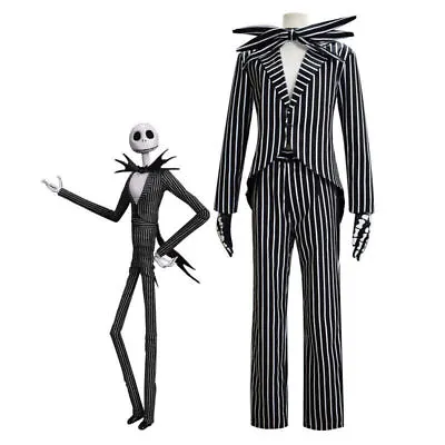 £44.80 • Buy The Nightmare Before Christmas Jack Skellington Halloween Cosplay Costume Suit