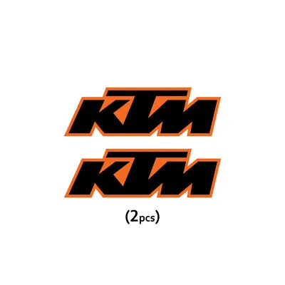 Ktm Logo Decal Sticker Graphic Weather Proof 2pcs Gloss Laminated 21mil Thick • $10.95