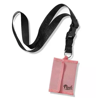 Victoria's Secret PINK Lanyard Bifold Waller Id Holder • $22.50