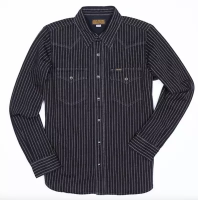 IRON HEART IHSH-62 Wabash Western Shirt Black Size XS-L Made In Japan • $236.50