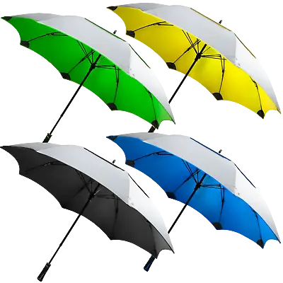 SunTek Solaire 62” Reflective UV Sun Protection Wind Resistant Vented Umbrella • $29.99
