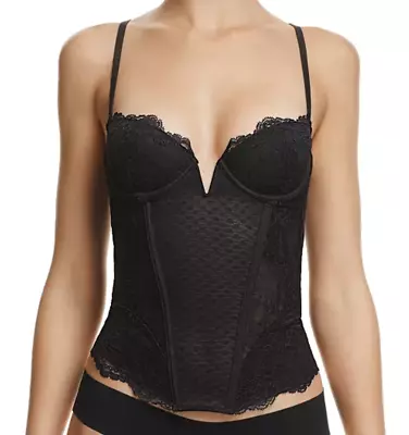 La Perla NWT Tuberose 36 C US 3 IT Med M Black Lace Corset Underwire Padded Auth • $237