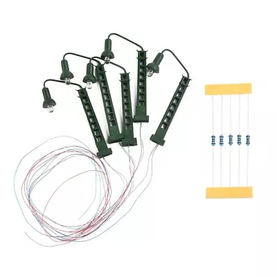 Z Gauge LED Lattice Mast Light For Model Trains 5 Pack With Included Resistors • $20.64