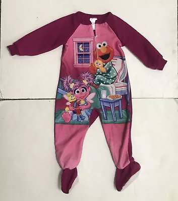 Toddler Bodysuit Size 2T Pajamas Baby Muppets? Pink Long Sleeves 2374 • $16