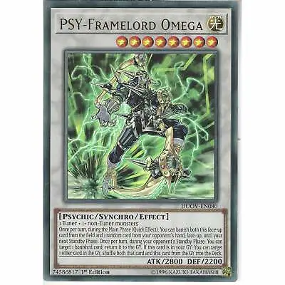 DUOV-EN080 PSY-Framelord Omega - 1st Edition Ultra Rare YuGiOh Trading Card Game • £1.45
