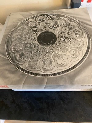 £20 • Buy Vintage Viners Of Sheffield Round Gallery Tray  BOXED, ORIGINAL PACKAGING